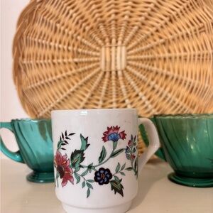 Vintage Floral Ceramic Mug